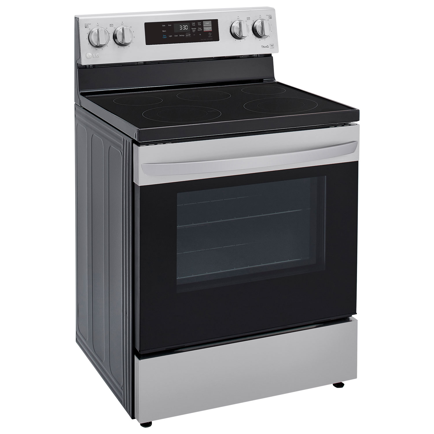 Cuisinière électrique autonome 5 éléments 6,3 pi³ 30 po de LG - Inox