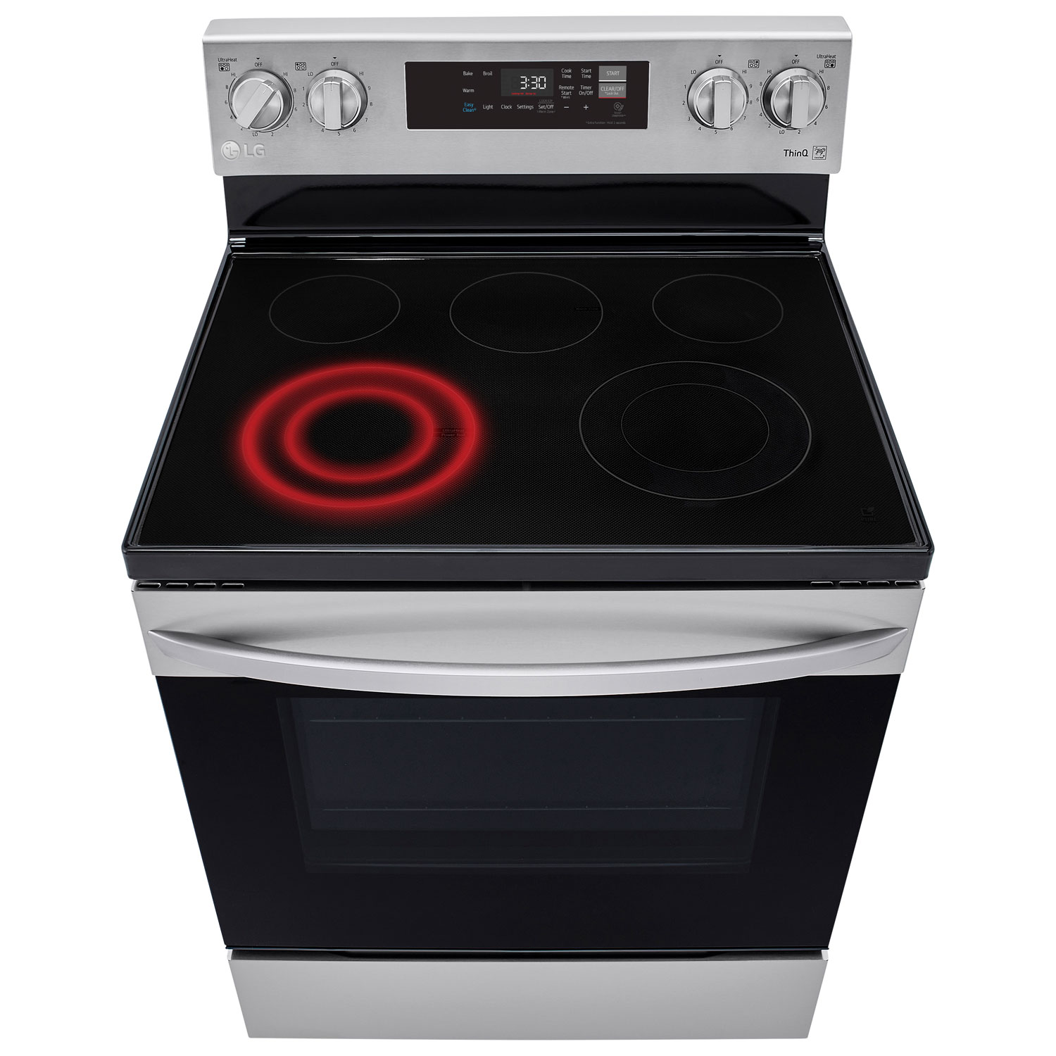 Cuisinière électrique autonome 5 éléments 6,3 pi³ 30 po de LG - Inox