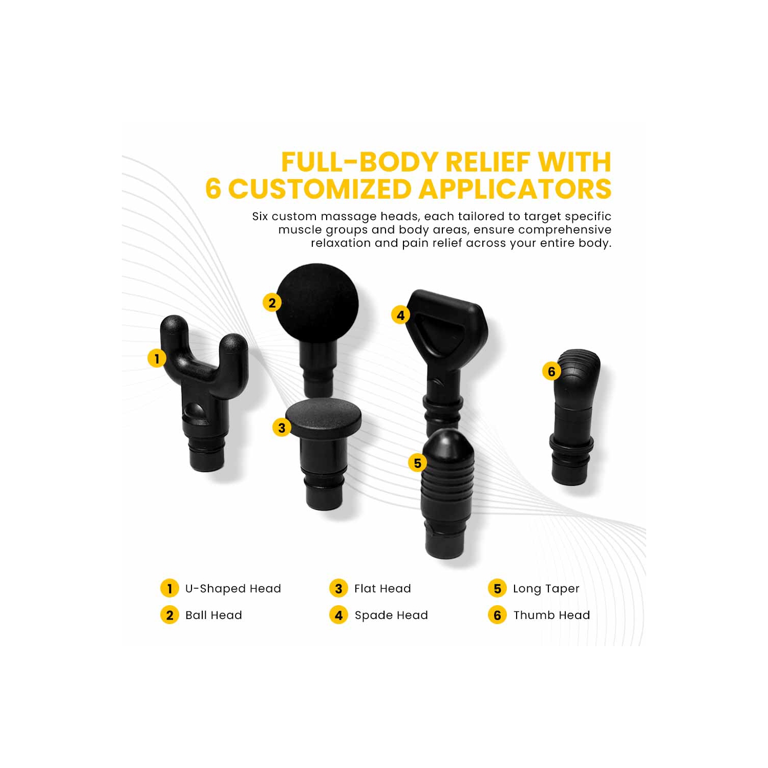 MotionGrey Personal Massage Gun Vibration Deep Tissue Percussion Massager Handheld 20 Adjustable Speeds Massager Pain Relief