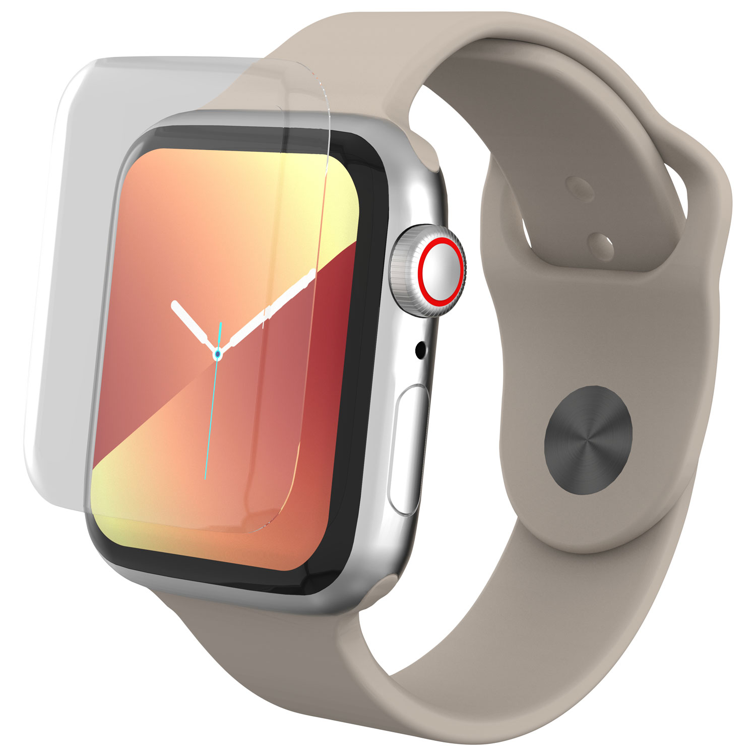 InvisibleShield by ZAGG Glass Curve Elite 42mm Screen Protector for Apple Watch Series 3