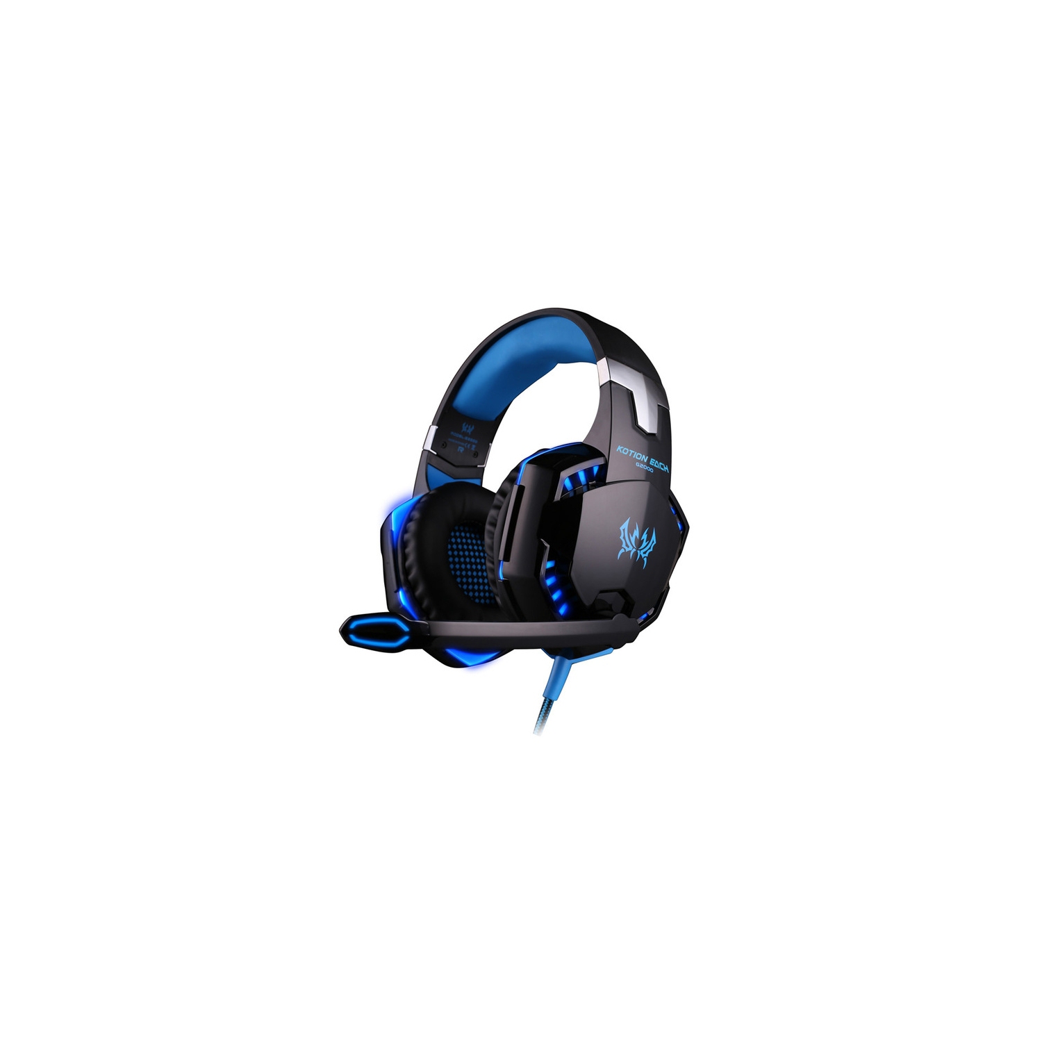KOTION EACH G2000/G9000 Gaming Headset Deep Bass Stereo Computer Game Headphones with microphone LED Light PC Gamer