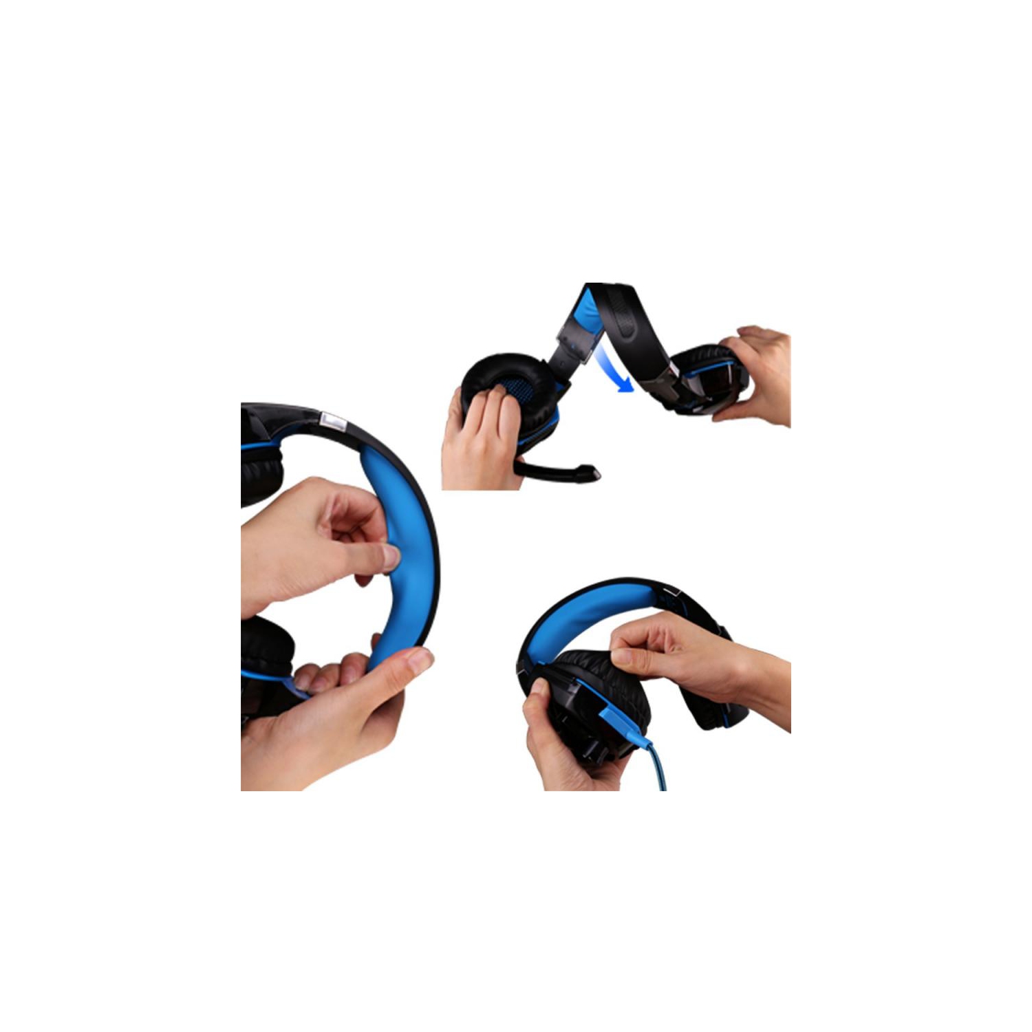 KOTION EACH G2000/G9000 Gaming Headset Deep Bass Stereo Computer Game Headphones with microphone LED Light PC Gamer