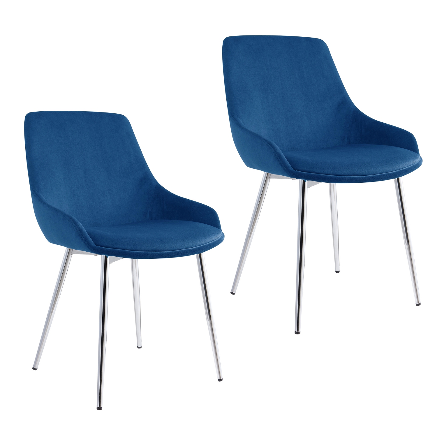 Viva Lifestyle Furiture SIDE CHAIR, SET OF 2 - BLUE