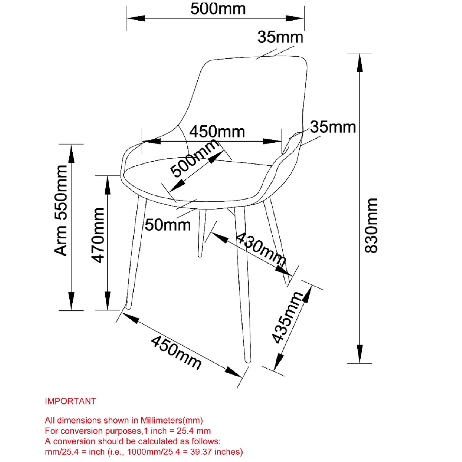 Viva Lifestyle Furiture SIDE CHAIR, SET OF 2 - BLUE