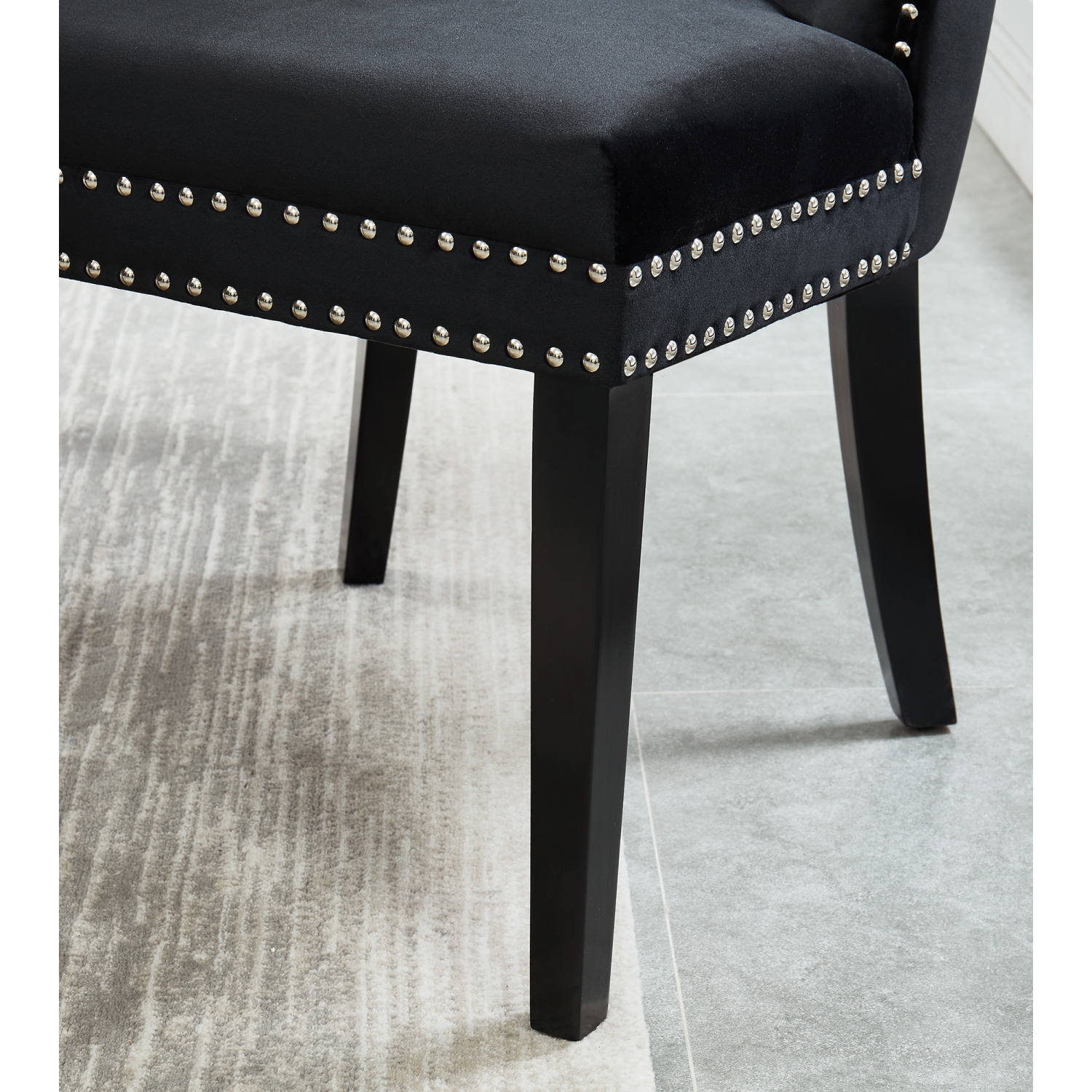 Viva Lifestyle Furiture SIDE CHAIR, SET OF 2 - BLACK