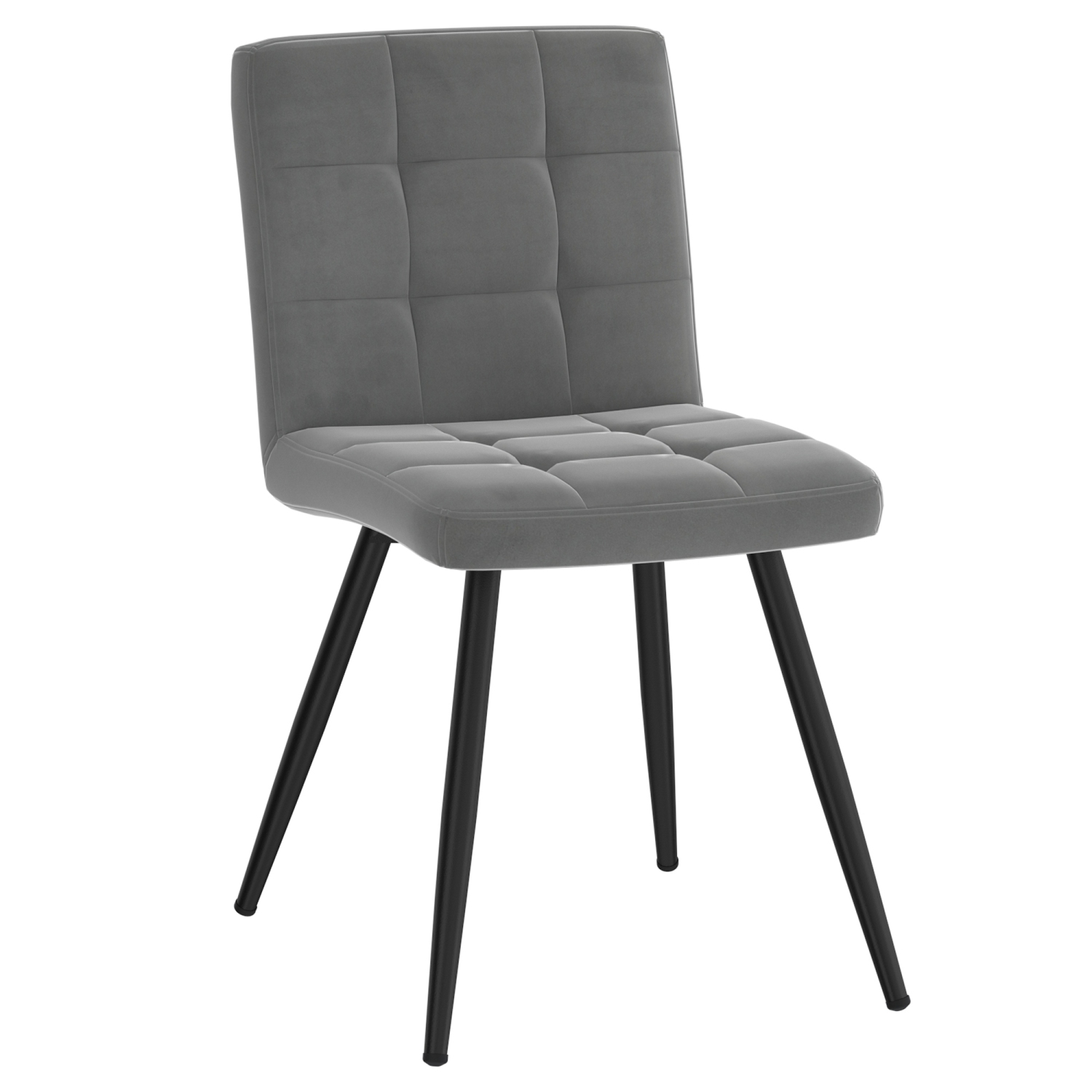 Viva Lifestyle Furiture SIDE CHAIR, SET OF 2 - GREY