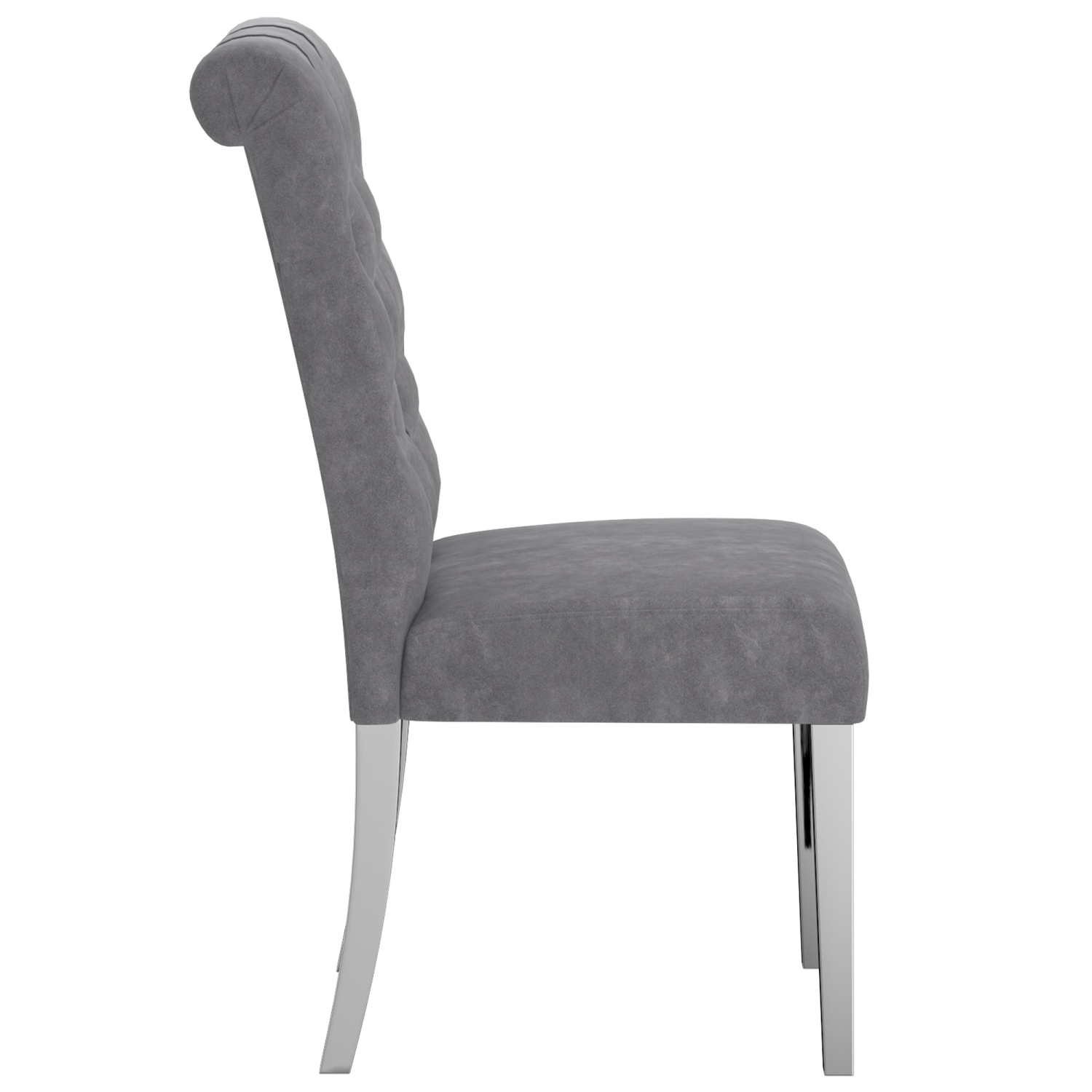 Viva Lifestyle Furiture SIDE CHAIR, SET OF 2 - GREY