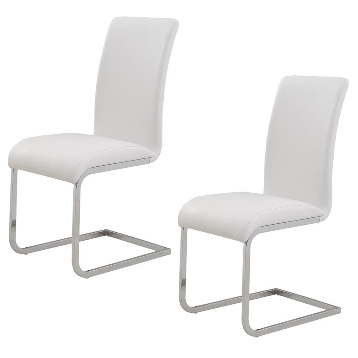 Viva Lifestyle Furiture SIDE CHAIR, SET OF 2 - WHITE