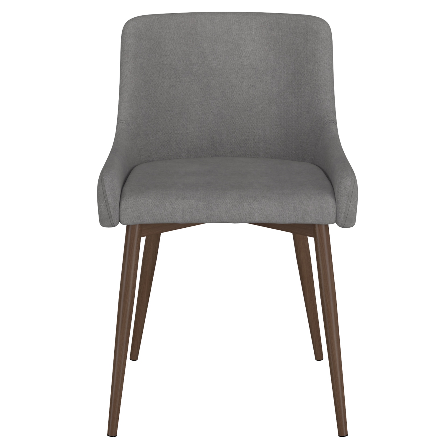 Viva Lifestyle Furiture SIDE CHAIR, SET OF 2 - GREY/WALNUT LEG