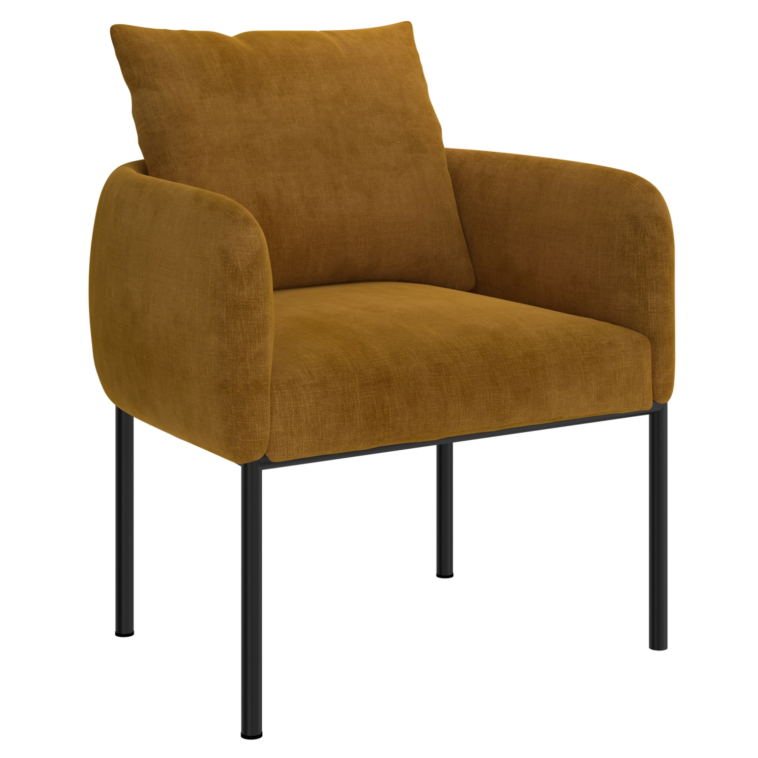 Viva Lifestyle Furiture ACCENT CHAIR - MUSTARD/BK LEG