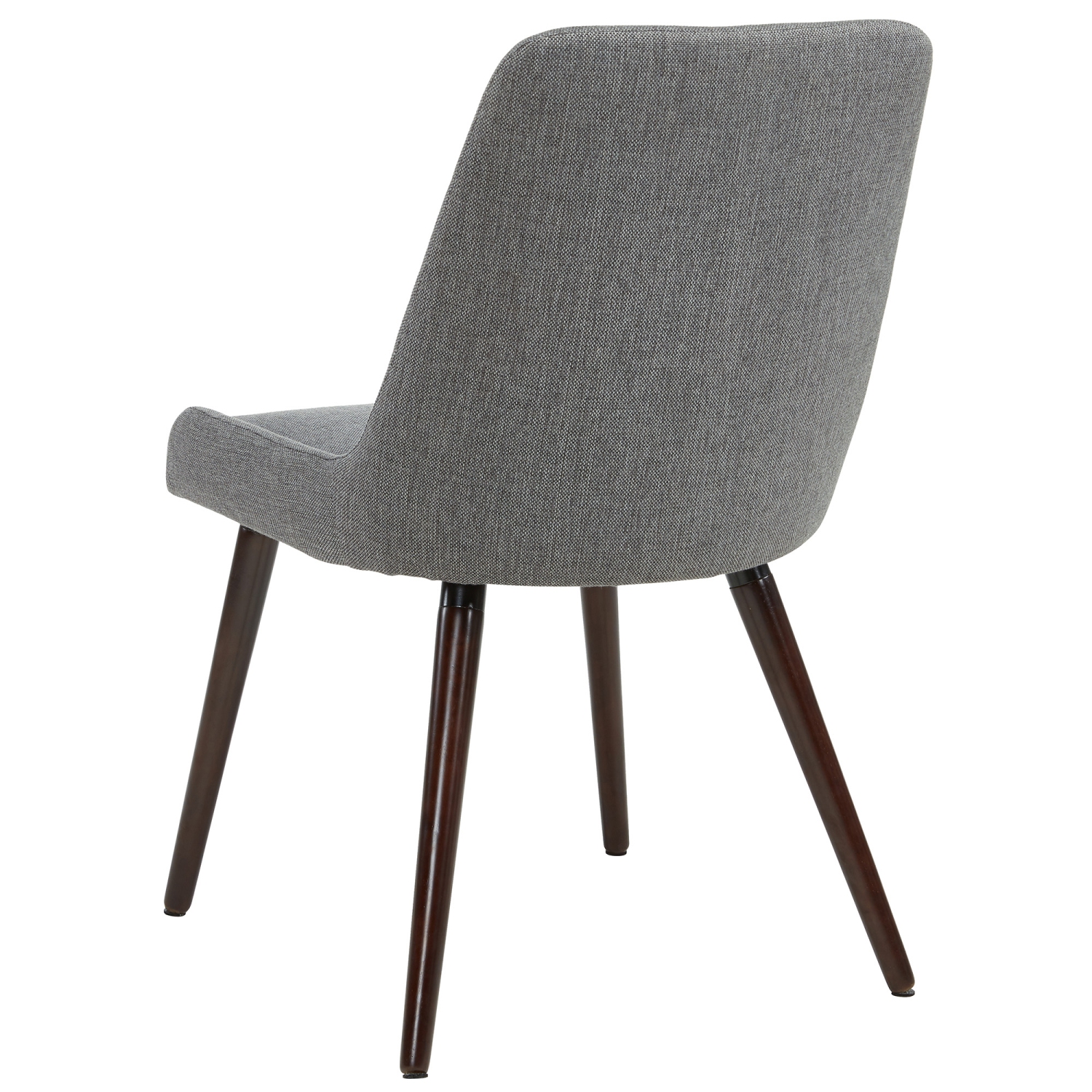 Viva Lifestyle Furiture SIDE CHAIR, SET OF 2 - DARK GREY/WALNUT LEG