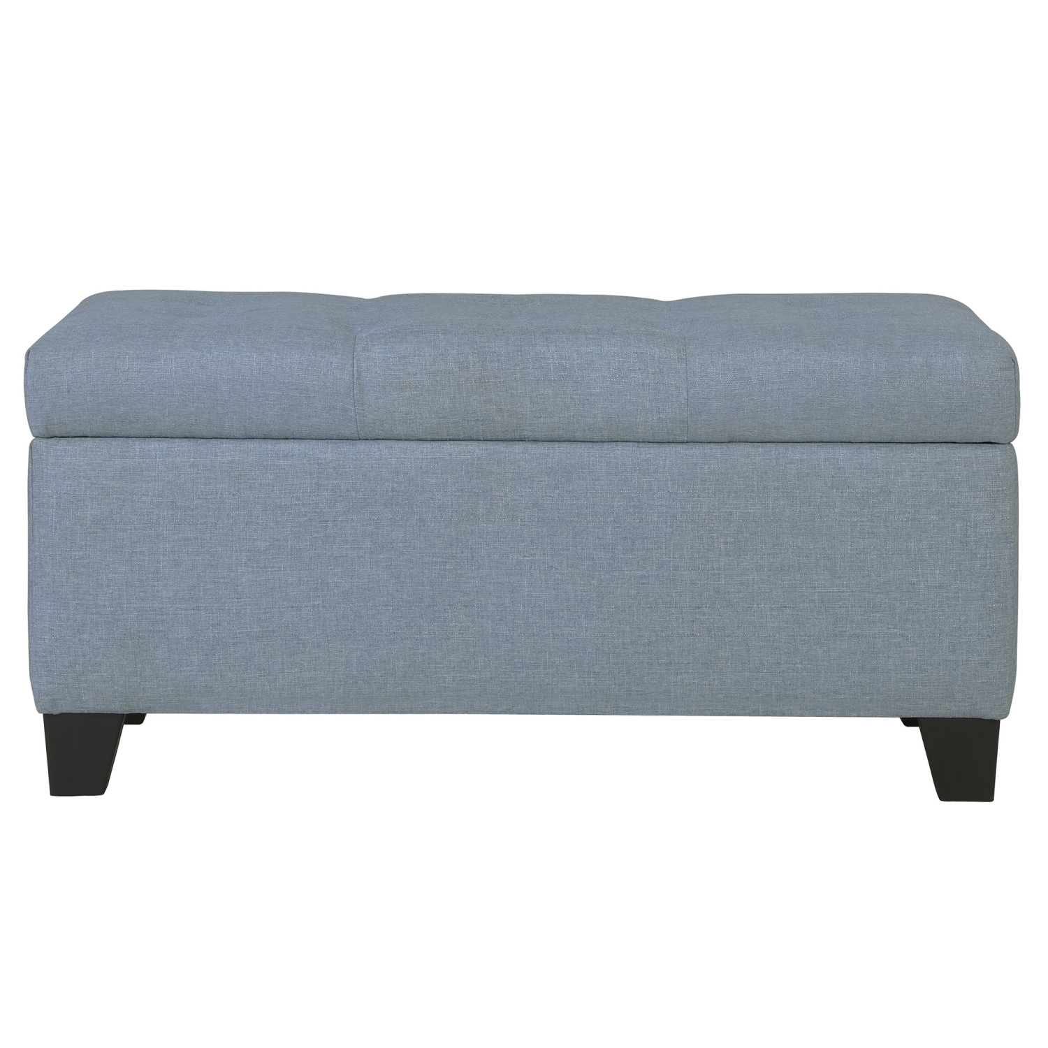 Viva Lifestyle Furiture RECTANGULAR STORAGE OTTOMAN - LIGHT BLUE