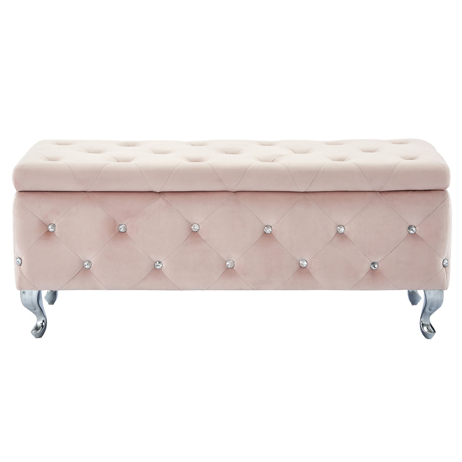 POUF DE RANGEMENT RECTANGULAIRE Furmeubles de Viva Lifestyle - Rose FARD