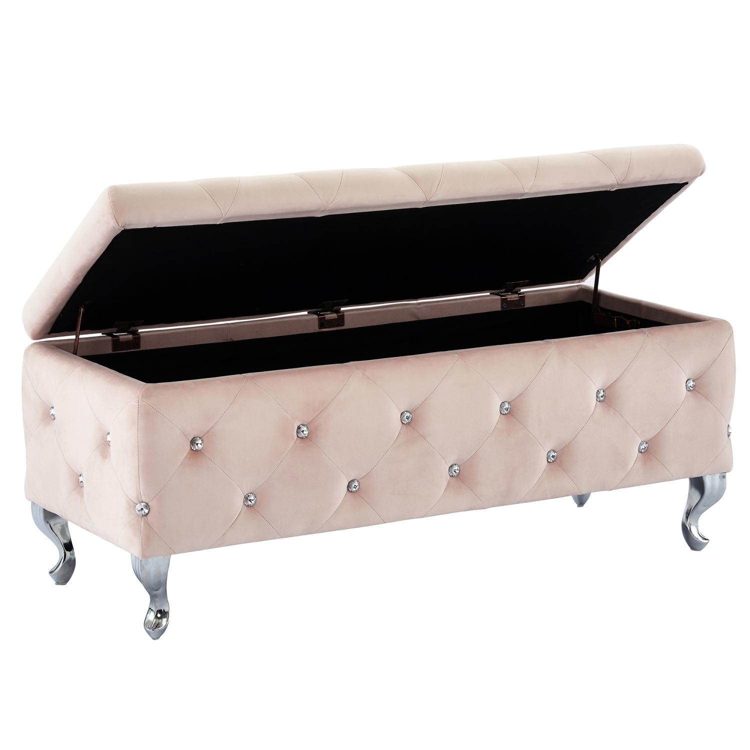 POUF DE RANGEMENT RECTANGULAIRE Furmeubles de Viva Lifestyle - Rose FARD