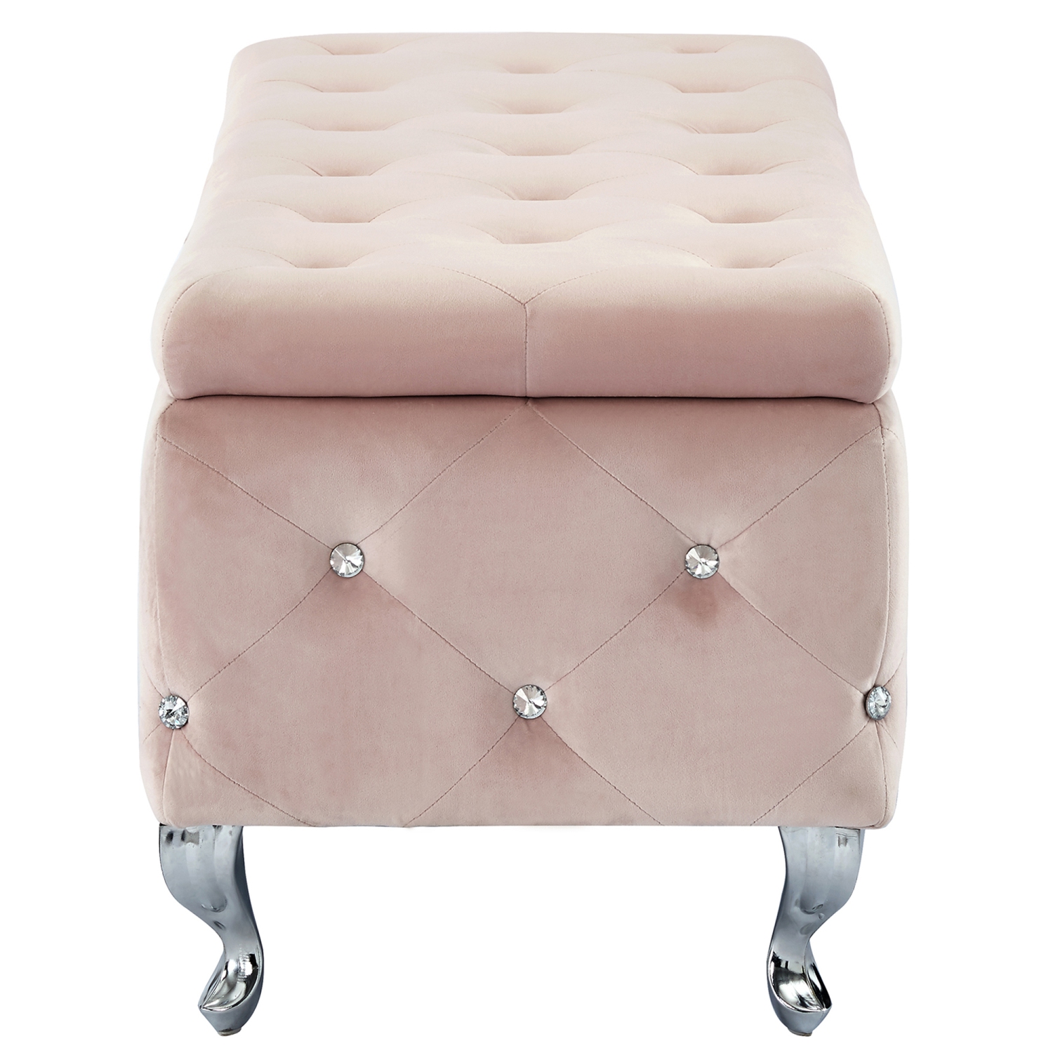 POUF DE RANGEMENT RECTANGULAIRE Furmeubles de Viva Lifestyle - Rose FARD