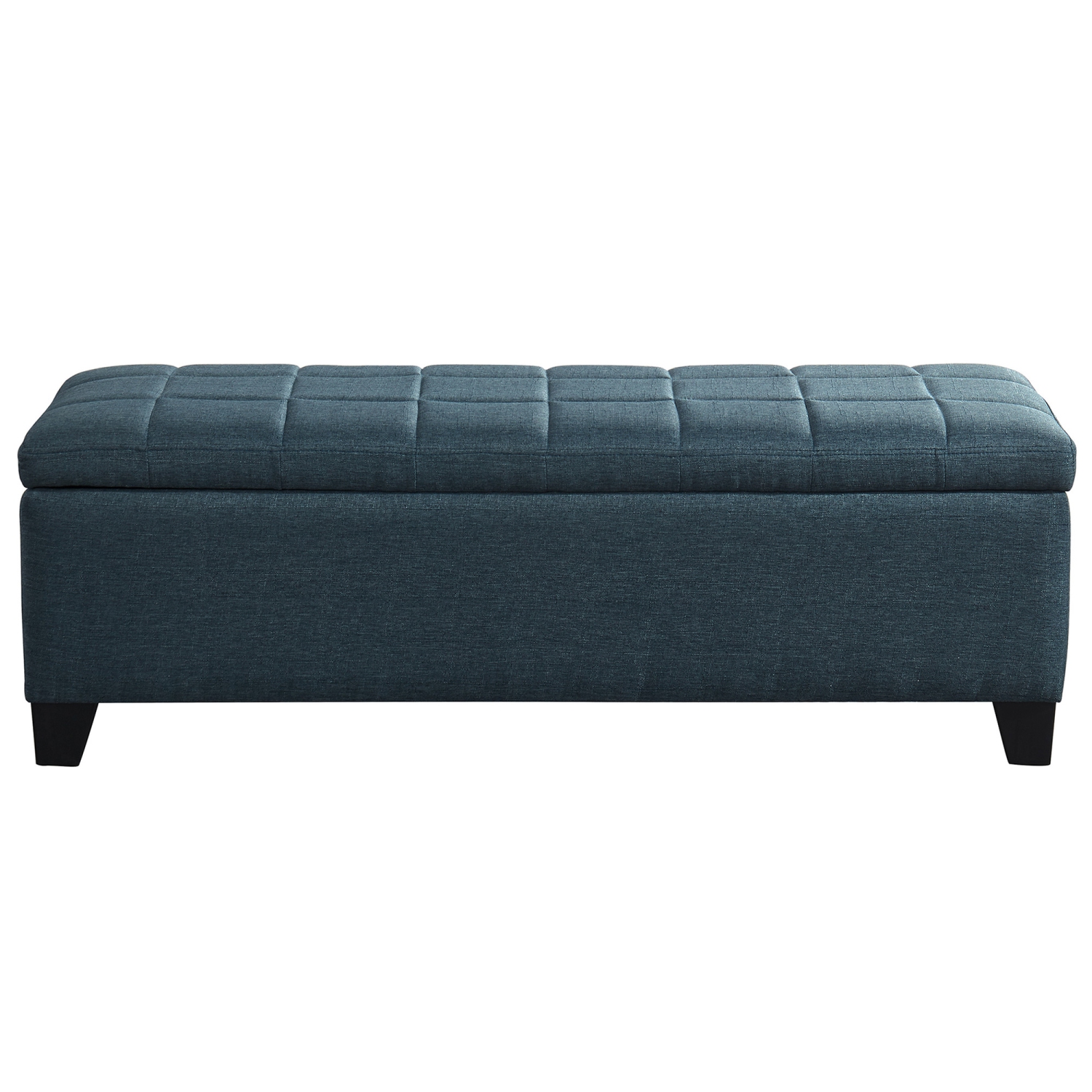 Viva Lifestyle Furiture RECTANGULAR STORAGE OTTOMAN - GREY BLUE
