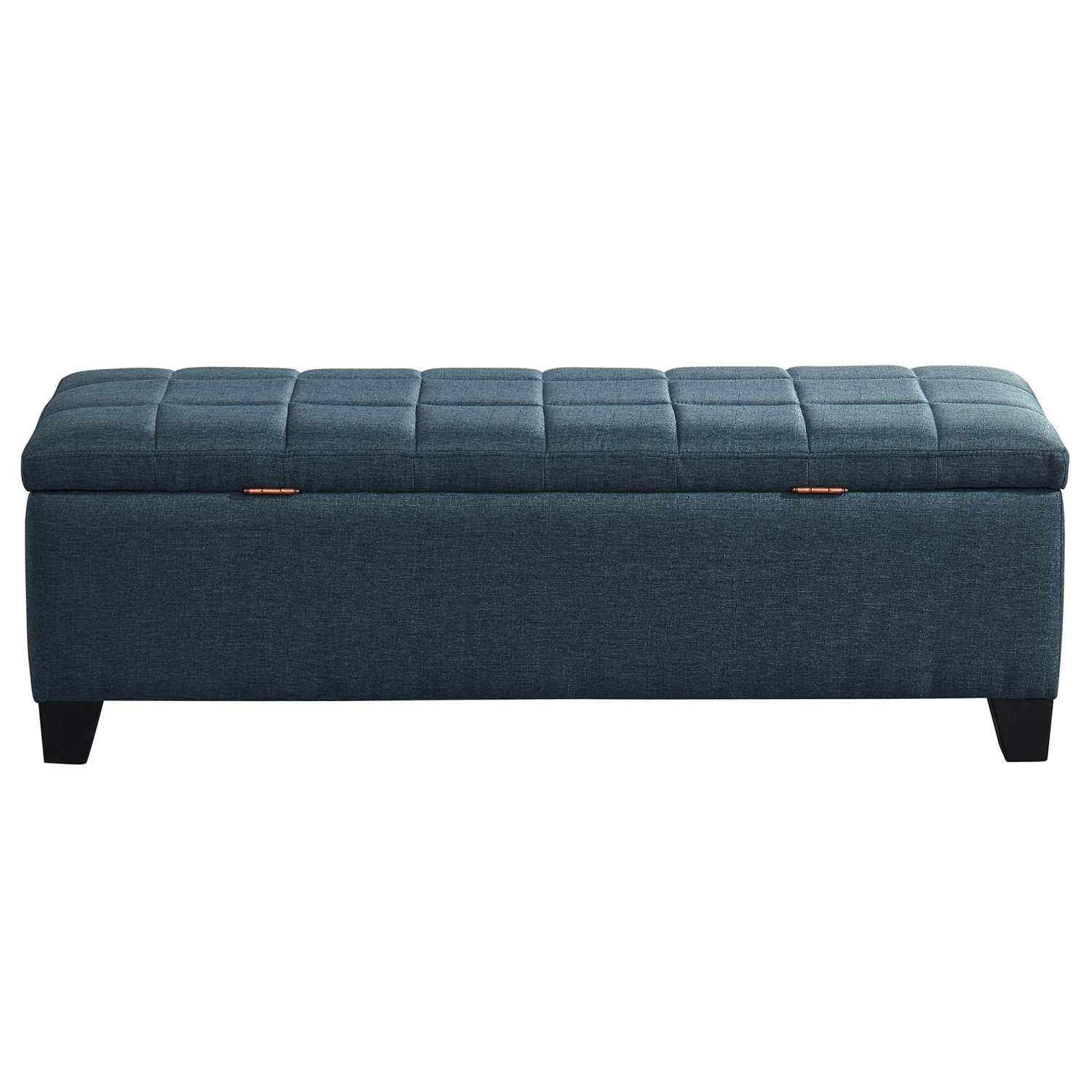Viva Lifestyle Furiture RECTANGULAR STORAGE OTTOMAN - GREY BLUE