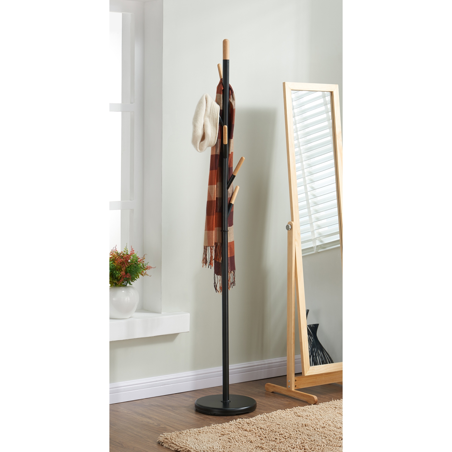 Viva Lifestyle Furiture COAT RACK - BLACK