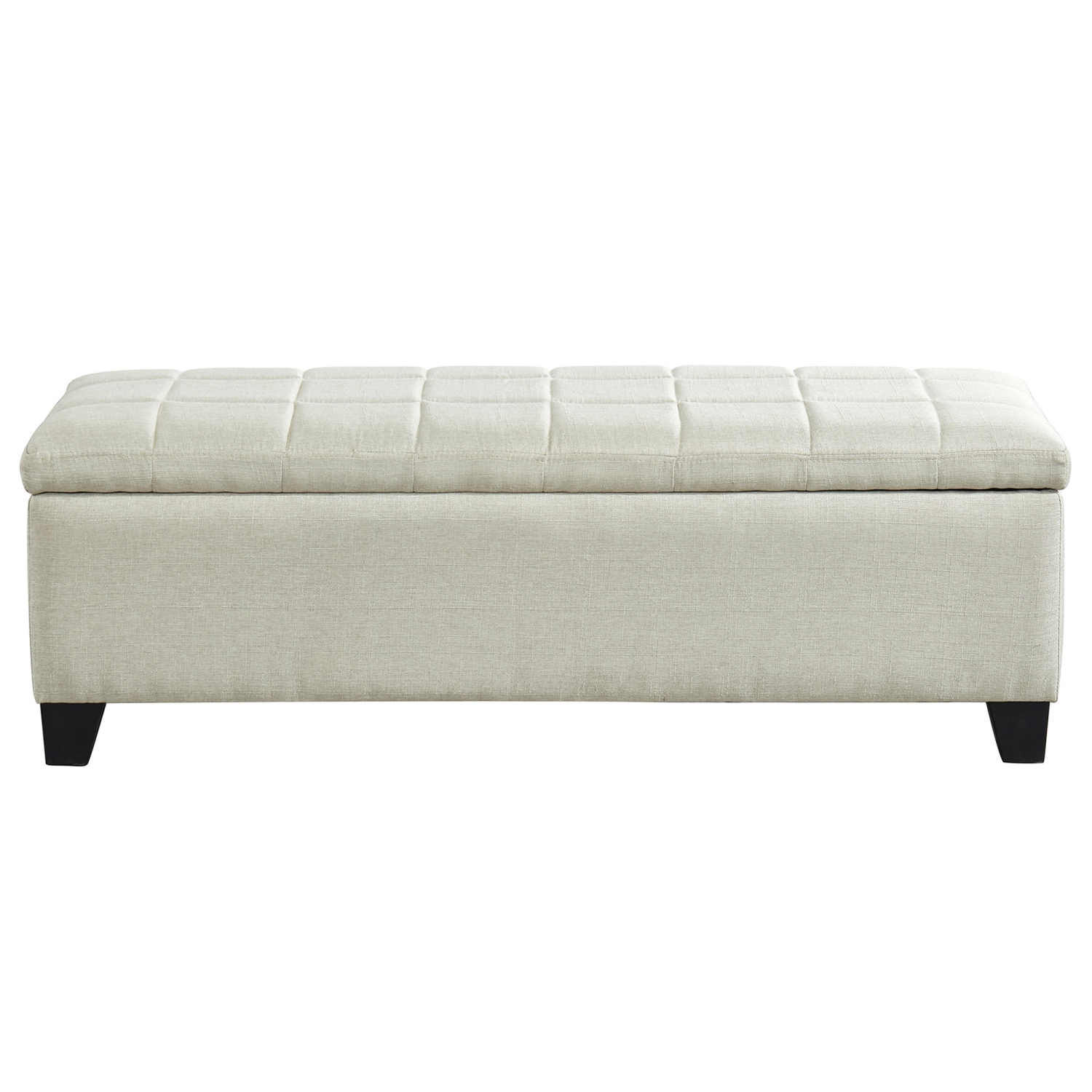 Viva Lifestyle Furiture RECTANGULAR STORAGE OTTOMAN - BEIGE