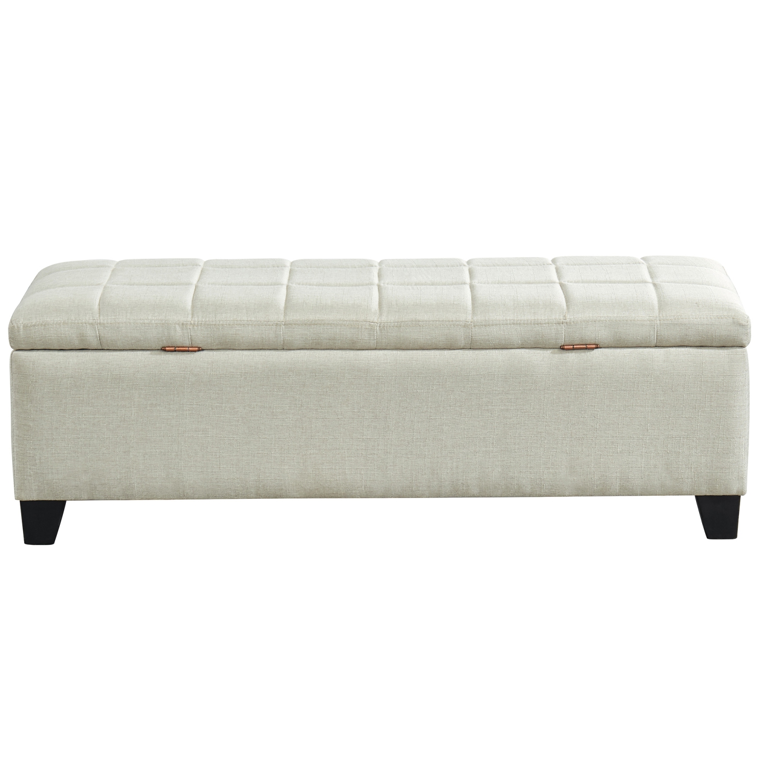 Viva Lifestyle Furiture RECTANGULAR STORAGE OTTOMAN - BEIGE