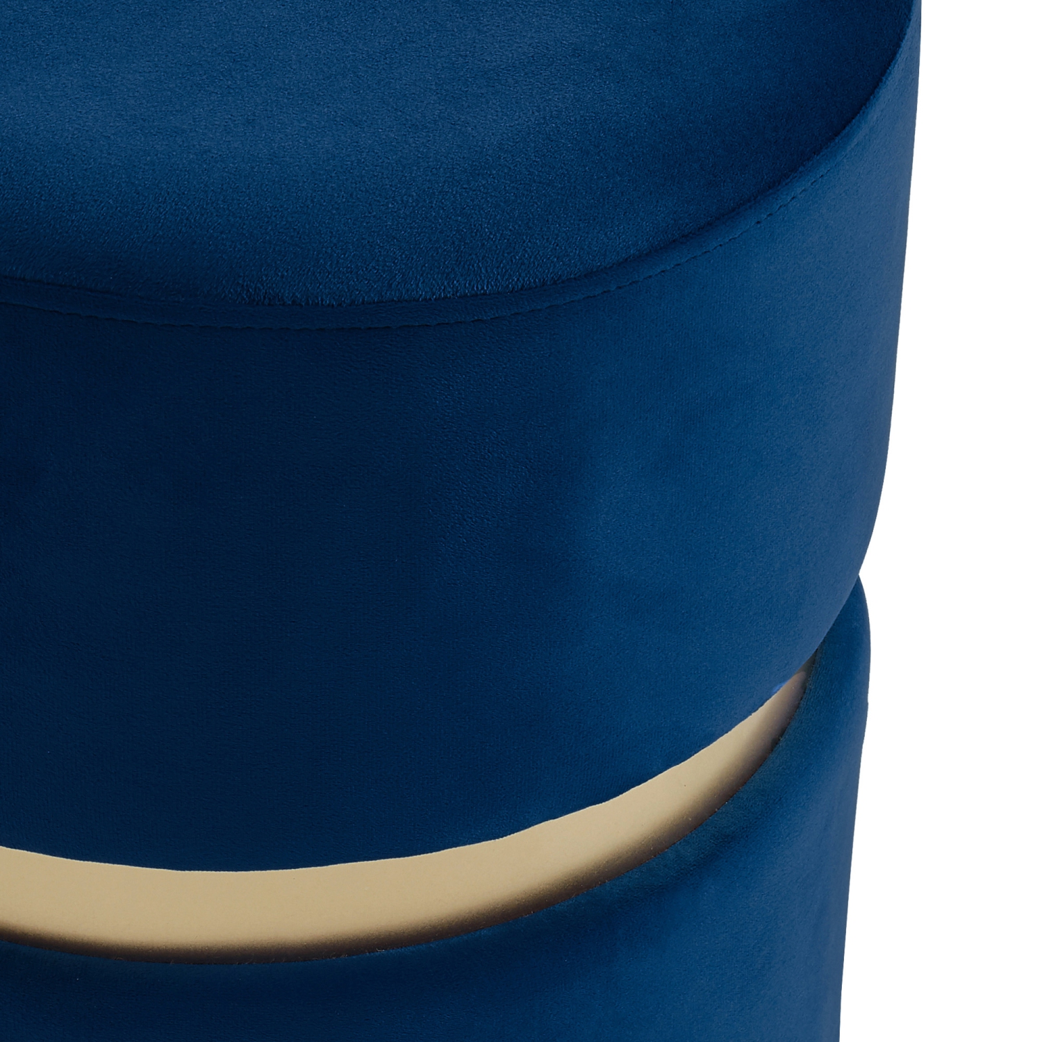 Viva Lifestyle Furiture ROUND OTTOMAN - BLUE