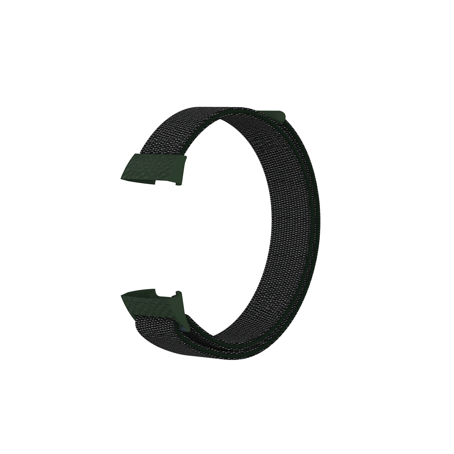 StrapsCo Woven Nylon Watch Band Strap for Fitbit Charge 3 & Charge 4 - Olive Green