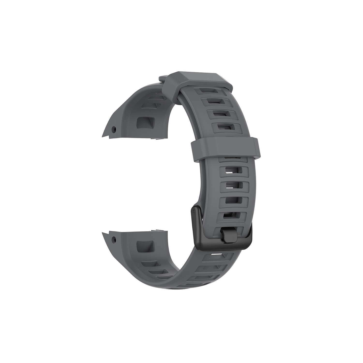 Bracelet en caoutchouc de silicone de StrapsCo pour Instinct de Garmin - Gris