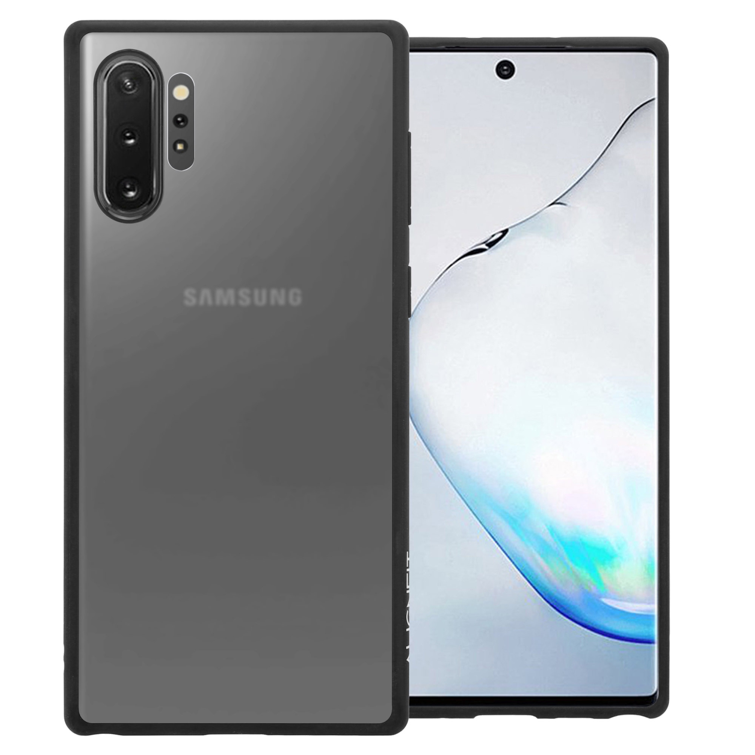 ALIGNFIT SYMMETRY FITTED HARD CASE FOR SAMSUNG NOTE 10 PLUS WITH FREE TWS BLUETOOTH- CLEAR BLACK