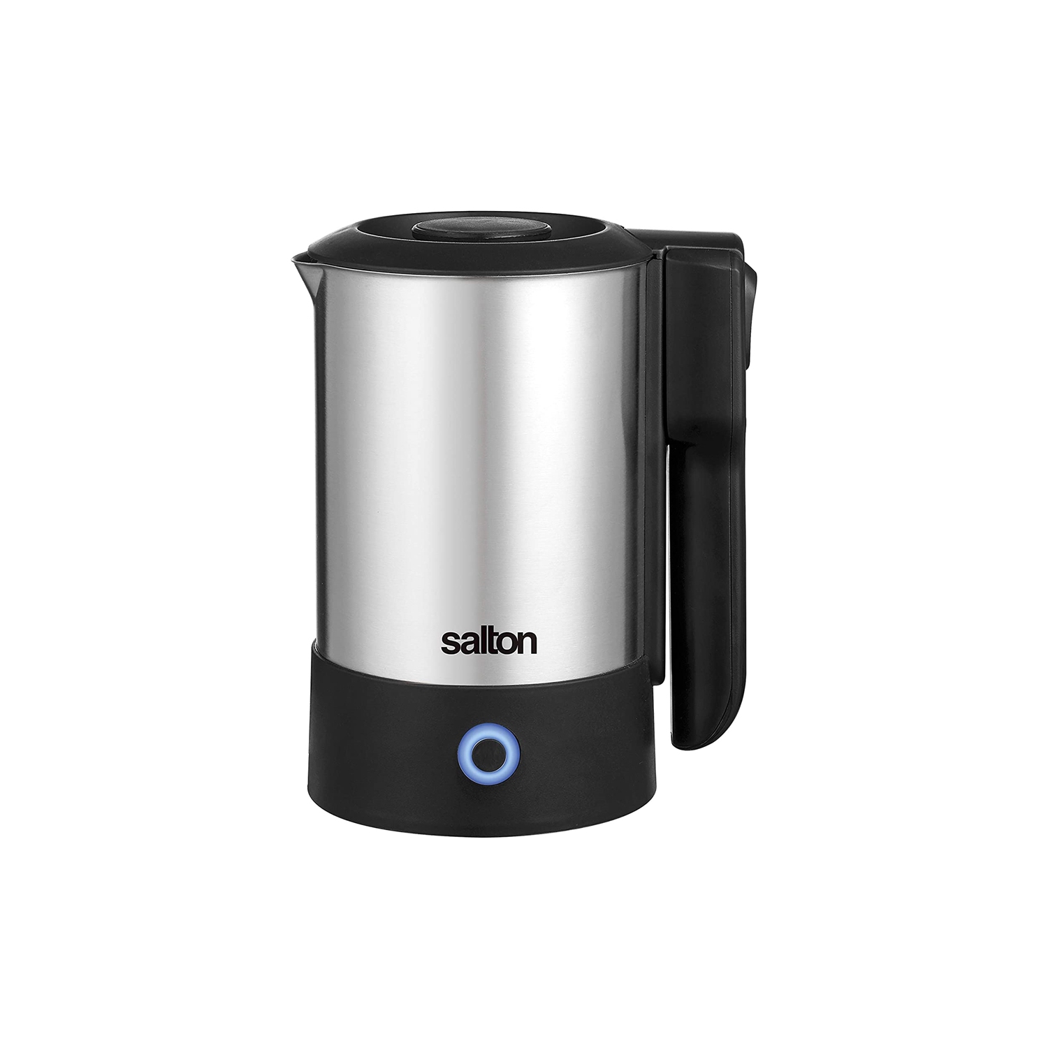 Salton JK2035 - Compact Travel Kettle with Retractable Cord, 600ml, Stainless Steel