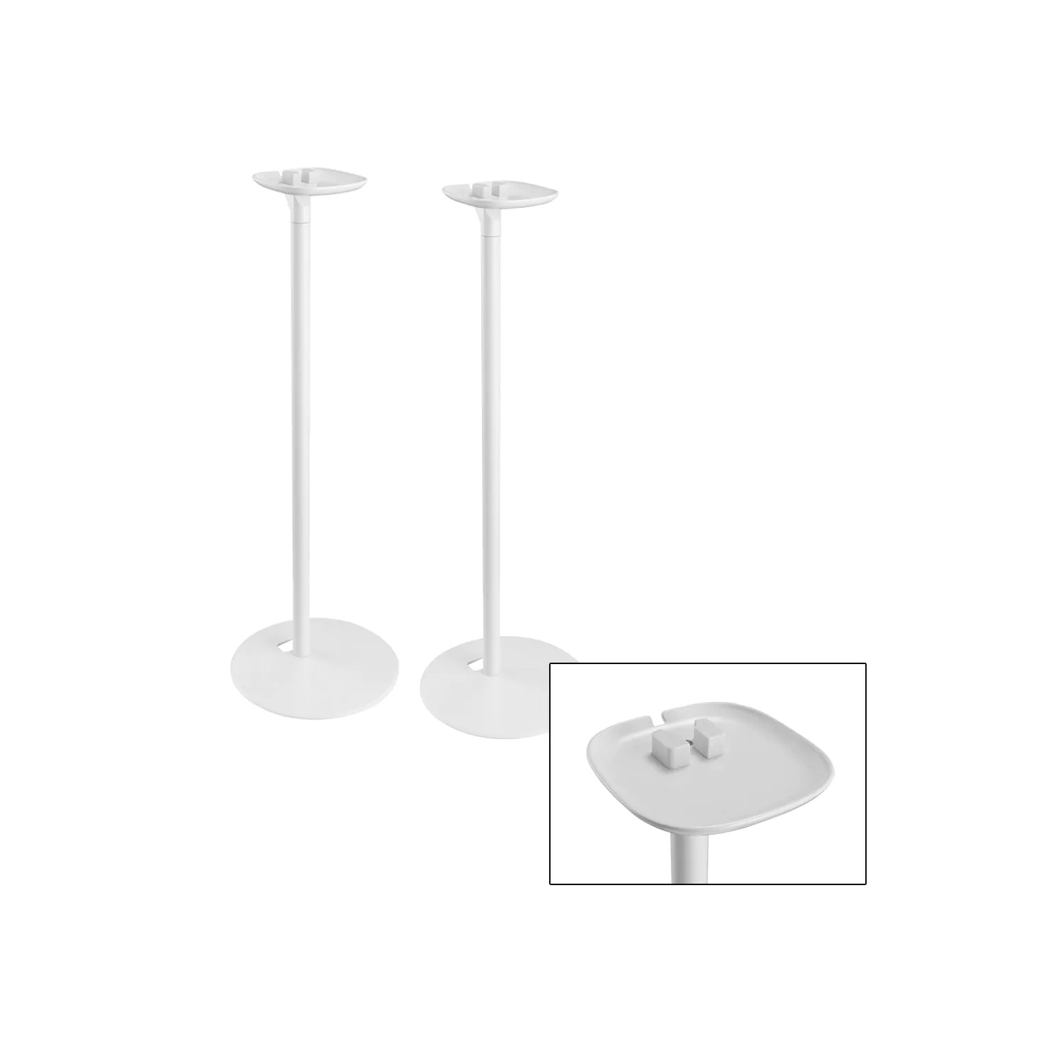 Boost Industries SB-54FWH White Floor Speaker Stands for SONOS ONE, ONE SL, PLAY：1