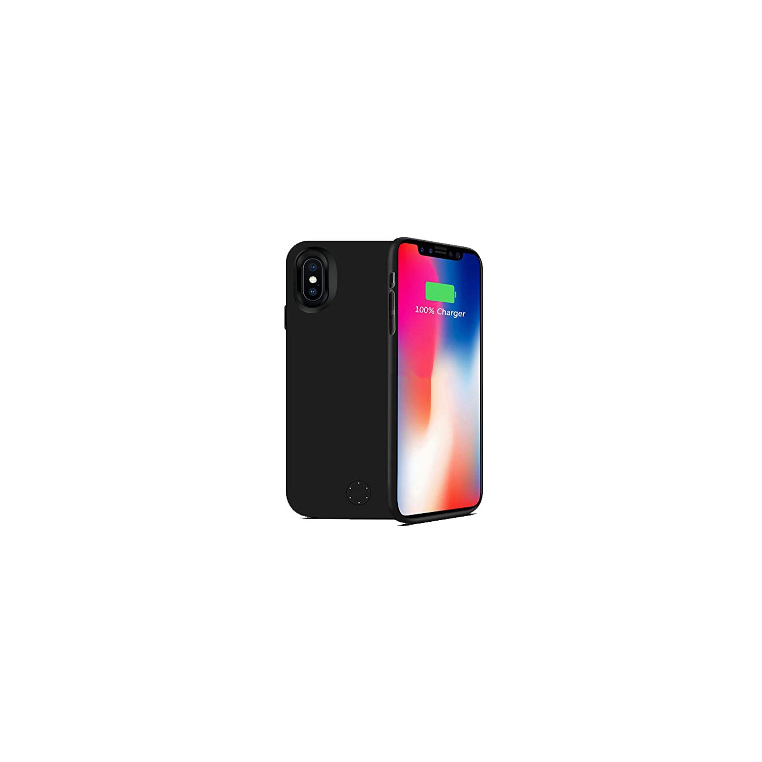 Rechargeable External Battery Charger Portable Power Bank Case for iPhone Xr (6.1"), 4000mAh, Black