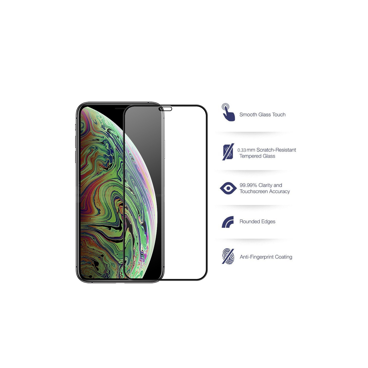 TopSave [Edge to Edge Coverage] Full Protection Durable Tempered Glass Apple For iPhone XR, iPhone 11 (6.1")