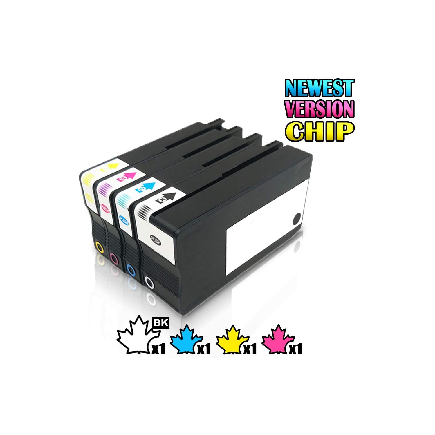 4 Color Inkfirst Remanufactured Ink Cartridges Replacement for HP 952 952XL OfficeJet Pro 8725 8730 8740 7740 8210 8216 8710