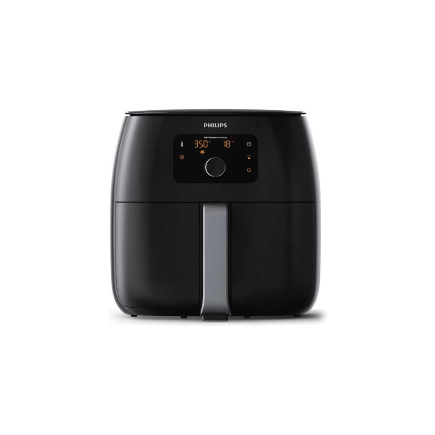 Refurbished - Philips Twin TurboStar XXL Digital Air Fryer - 1.4kg - Black - Manufacturer Refurbished