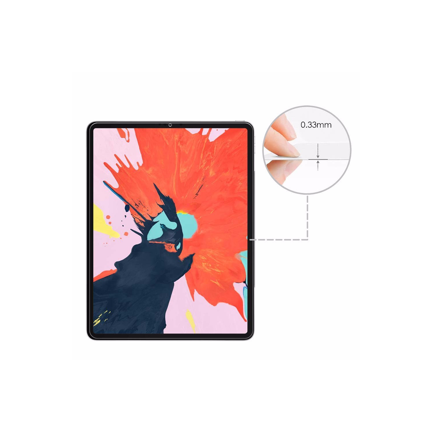 Protecteur d’écran en verre trempé pour iPad Pro de 11 po d’Apple avec compatibilité face ID