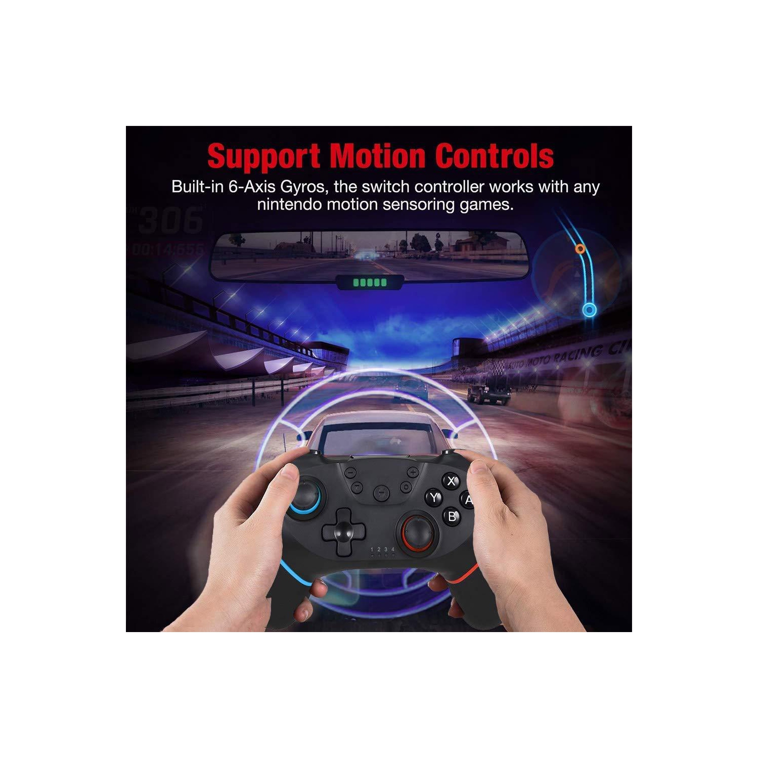 JAMSWALL Switch Wireless Pro Controller for Nintendo / PC, Bluetooth...