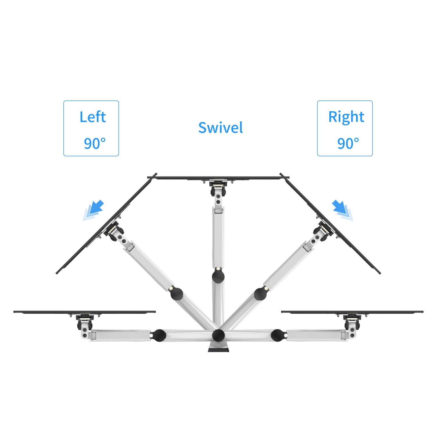 SHOPPINGALL Fully Adjustable Single Gas Spring Monitor Wall Mount Arm LCD for Screens up to 32" - SA-GA12W+A05