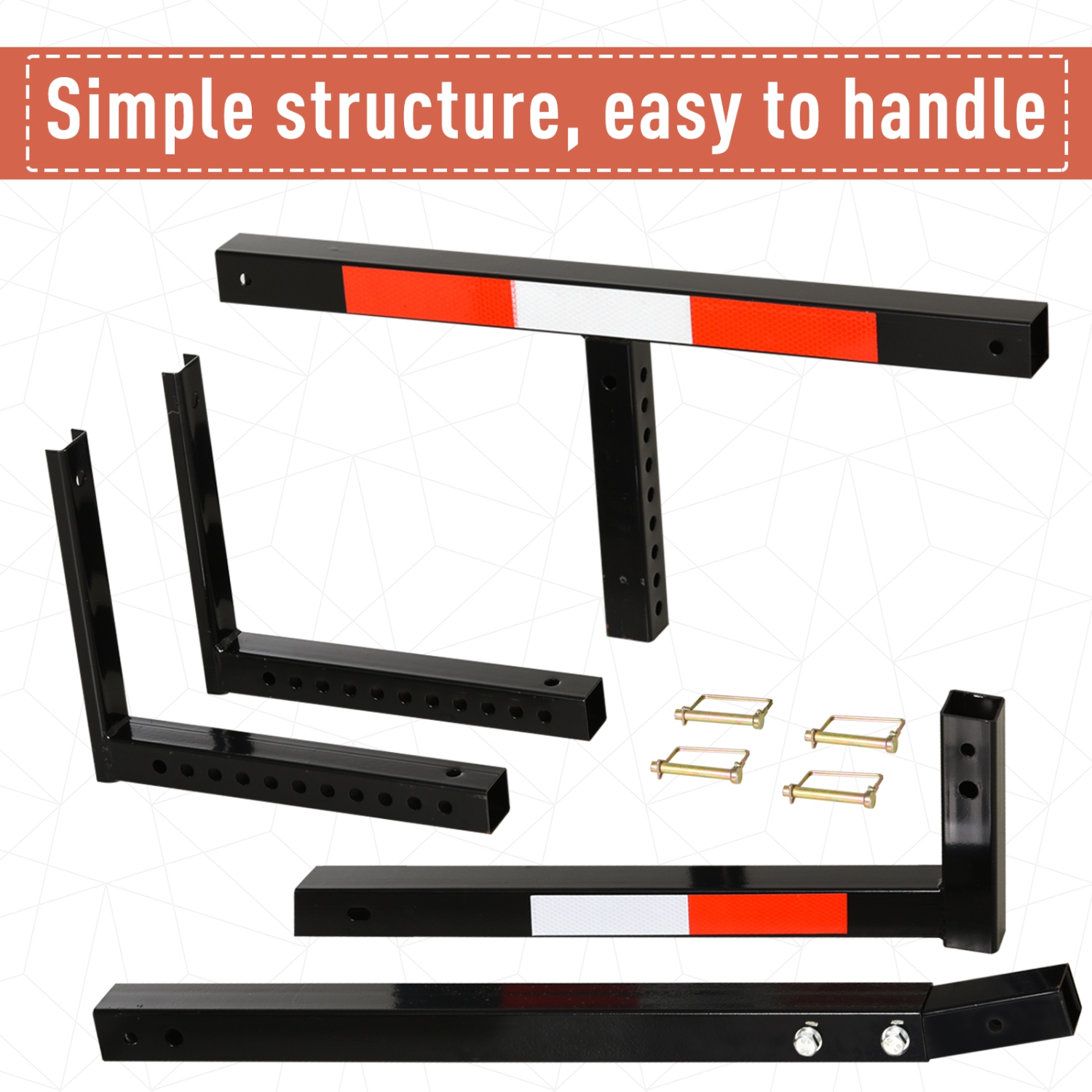 Soozier Suspended Truck Bed Extender with Adjustable Width and Height For Ladder, Rack, Canoe, Kayak, Long Pipes and Lumber