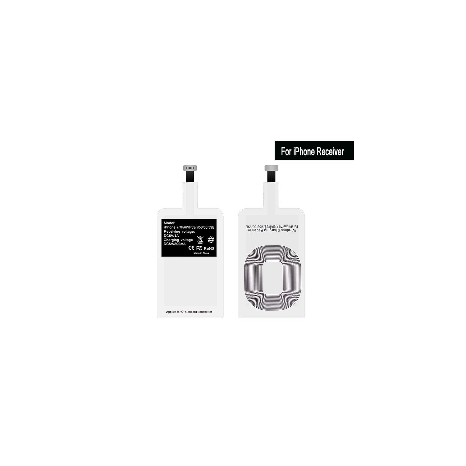 Tapis de chargement sans fil Qi pour iPhone 5/5S/5C/se/6/6S/7 plus