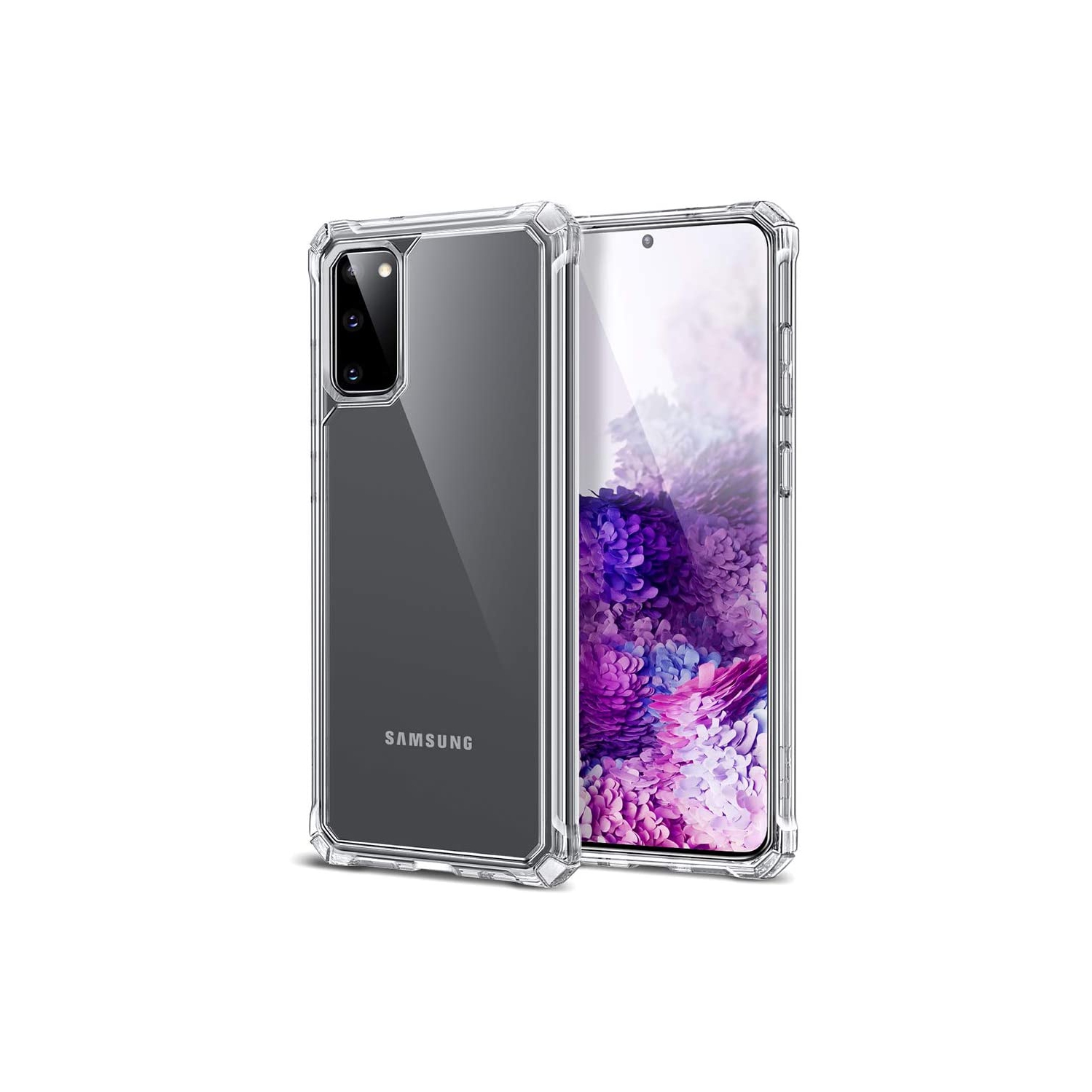 Samsung Galaxy S20 Plus / S20 Plus 5G Clear Case [Shock-Absorbing] [Scratch-Resistant] [Military Grade Protection]