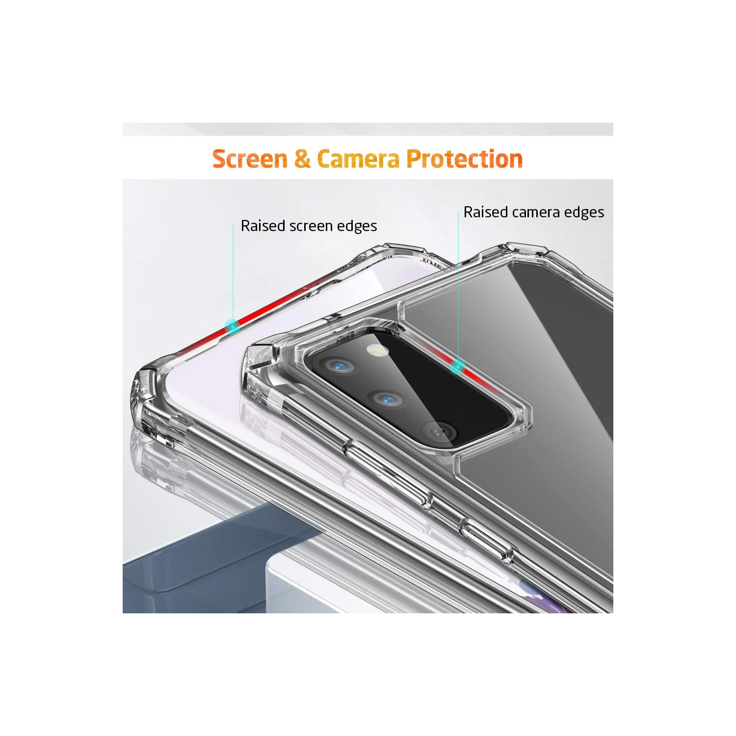 Samsung Galaxy S20 Plus / S20 Plus 5G Clear Case [Shock-Absorbing] [Scratch-Resistant] [Military Grade Protection]