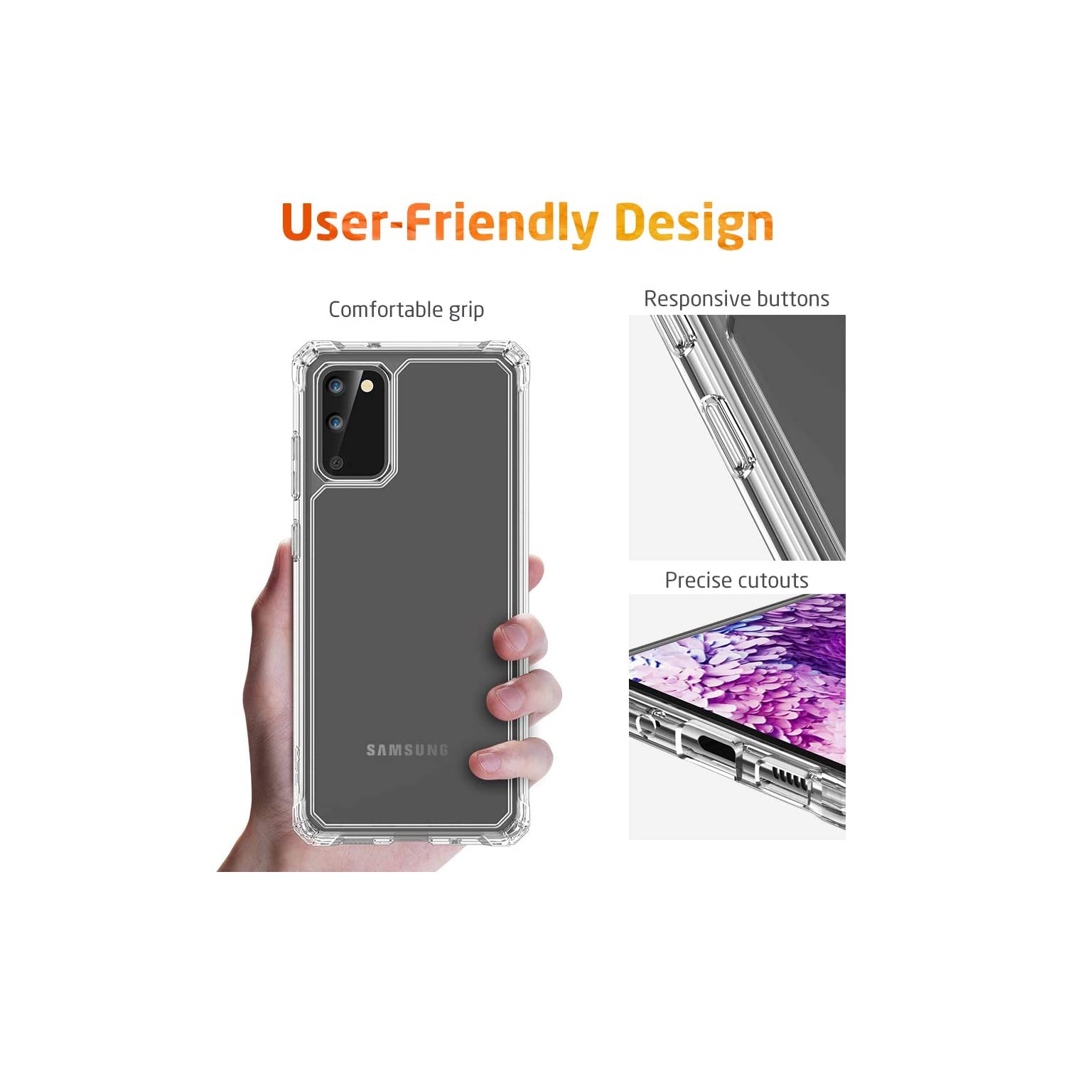 Samsung Galaxy S20 Plus / S20 Plus 5G Clear Case [Shock-Absorbing] [Scratch-Resistant] [Military Grade Protection]