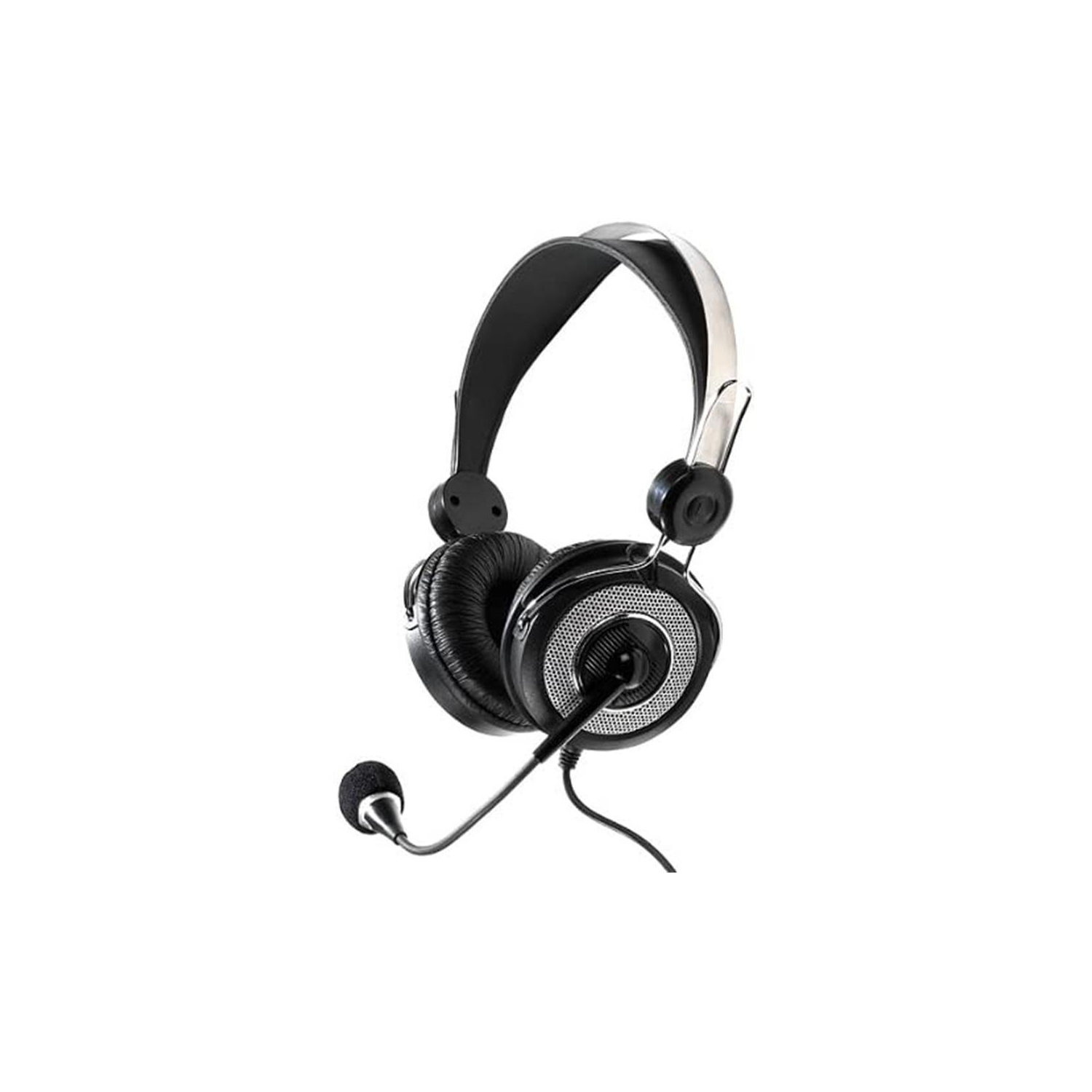 Vivanco - Headset with Microphone, Wired and Lightweight, Black