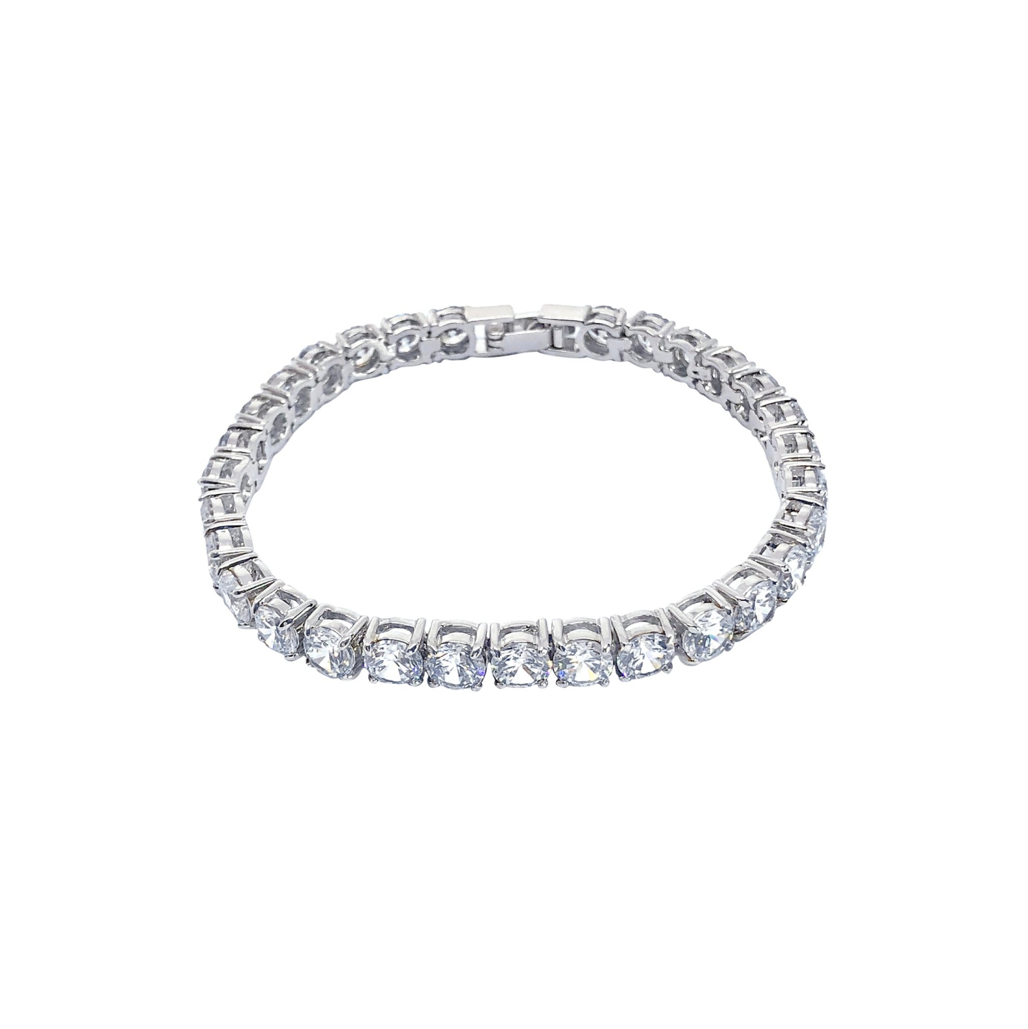 Bracelet tennis classique en argent