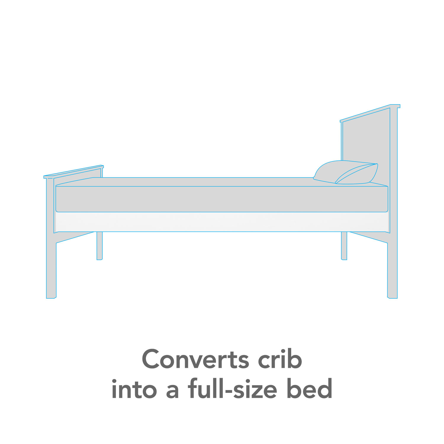 Crib converts to what size bed sale