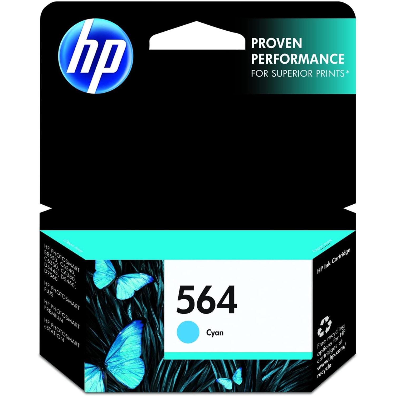 CARTOUCHE D'ENCRE CYAN 564 DE HP