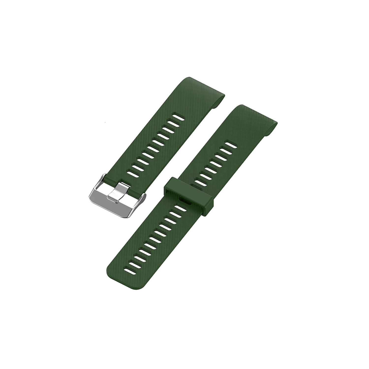 Bracelet en caoutchouc de silicone de StrapsCo pour montres Forerunner 30 et 35 de Garmin - Vert