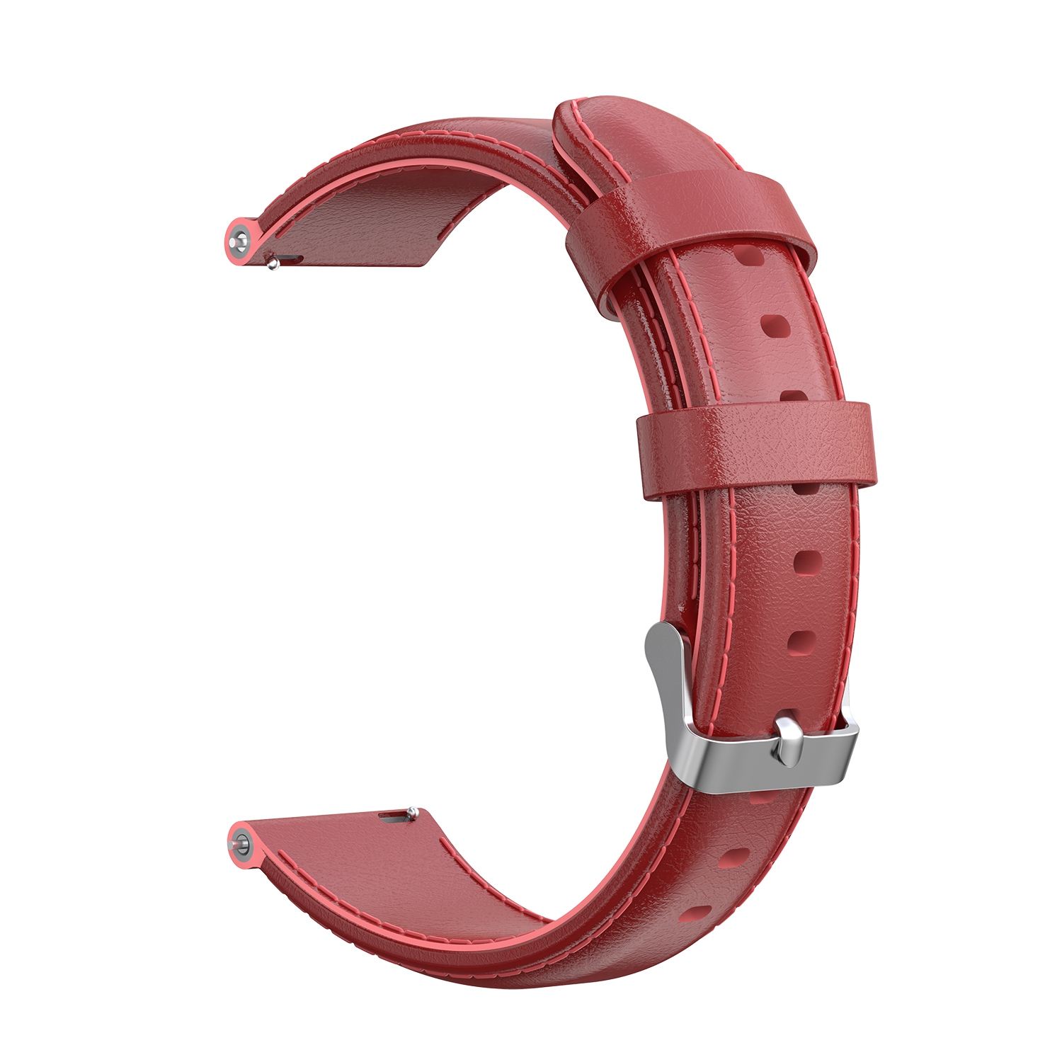Montre connectée GENERIQUE Bracelet en cuir véritable couche supérieure  pour Garmin Vivoactive 3/Vivomove HR - Or Rose