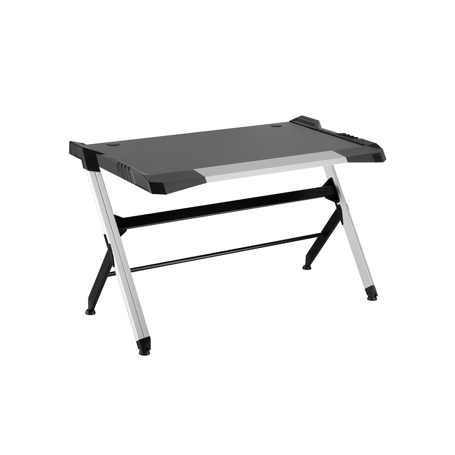 Bureau de jeu/PC en aluminium léger GD-51XL de Boost Industries avec éclairage DEL RVB