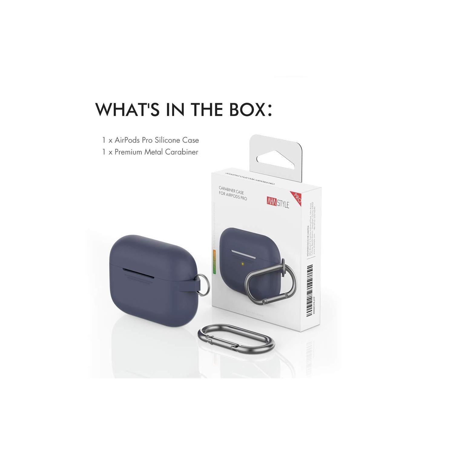 AHASTYLE AirPods Pro Case Protective Cover [Front LED Visible] [Added...